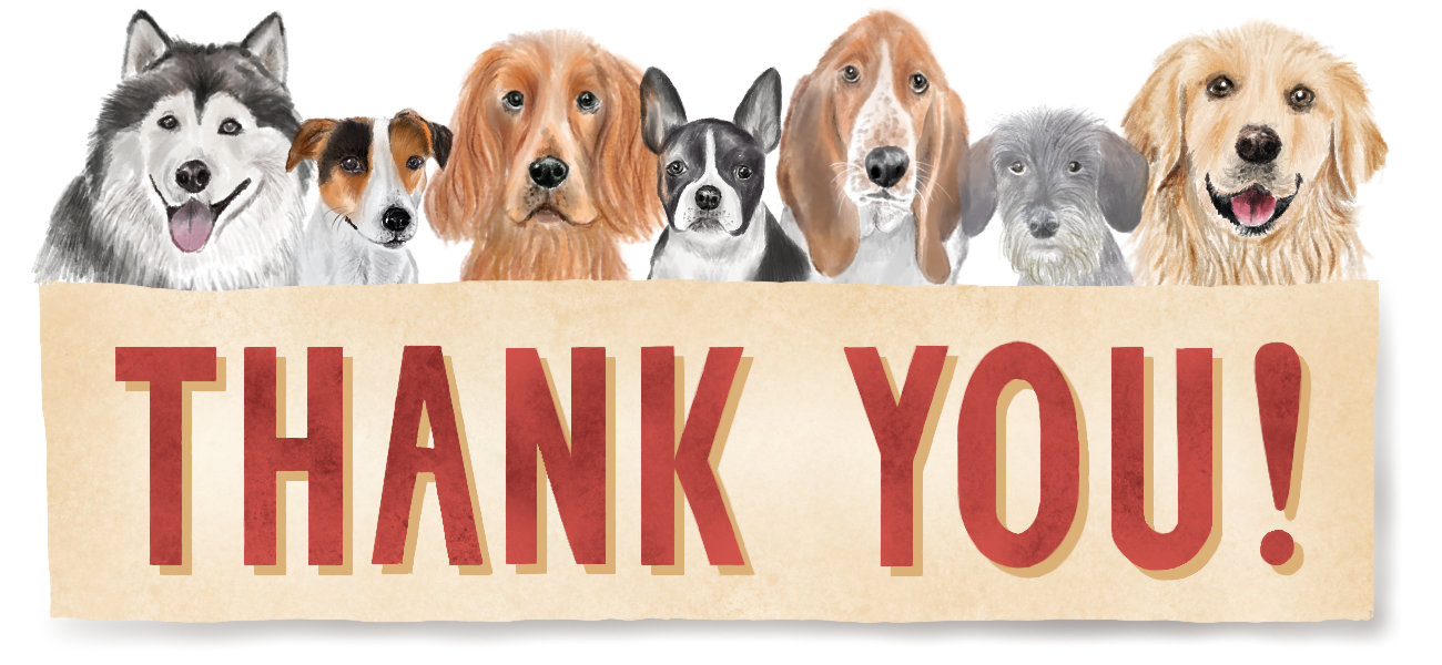 Dog Thank You Illustration | The Enlightened Hound
