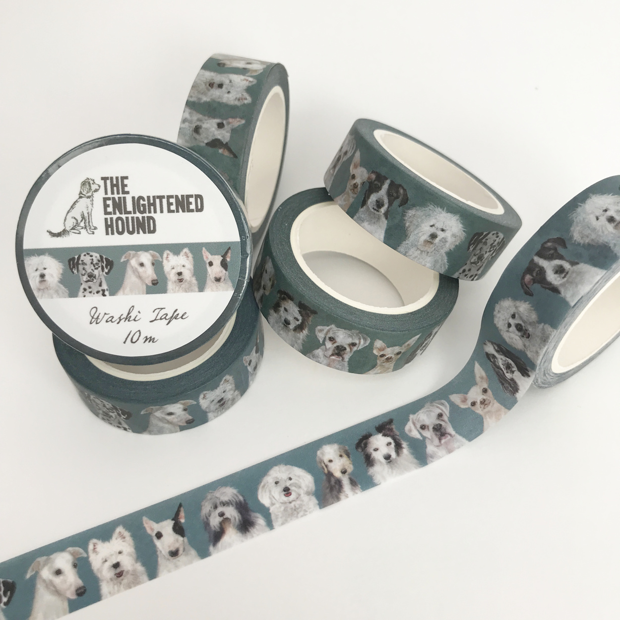 Black and White Dogs Washi Tape | The Enlightened Hound