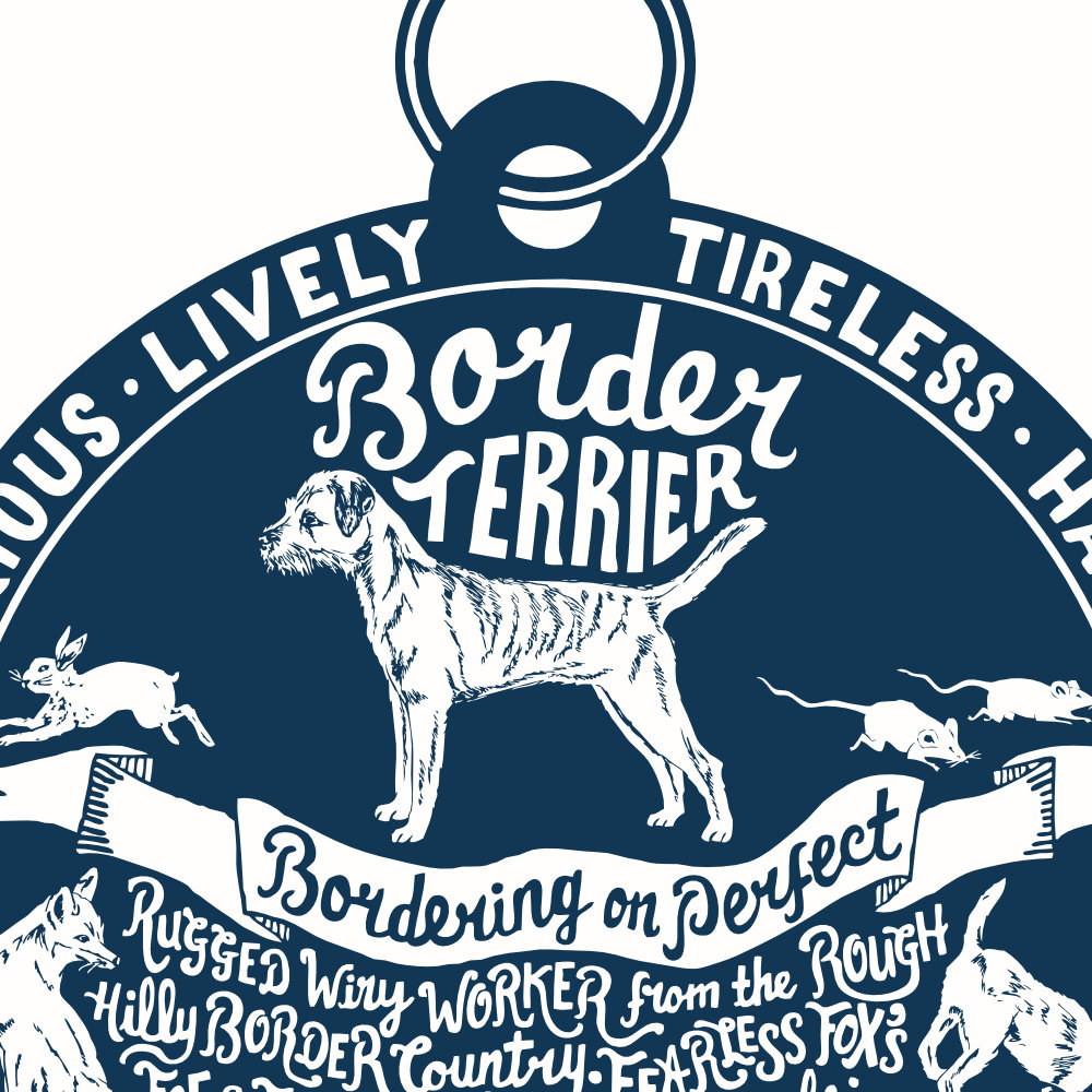 Border Terrier Art Print | The Enlightened Hound