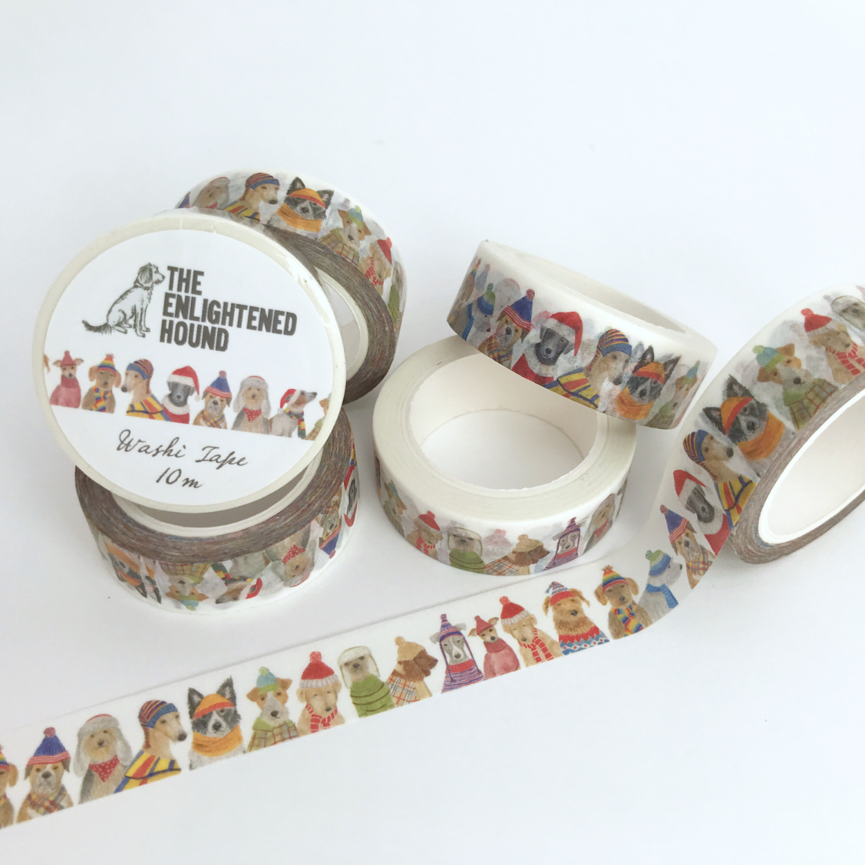 Christmas Dogs Washi Tape | The Enlightened Hound