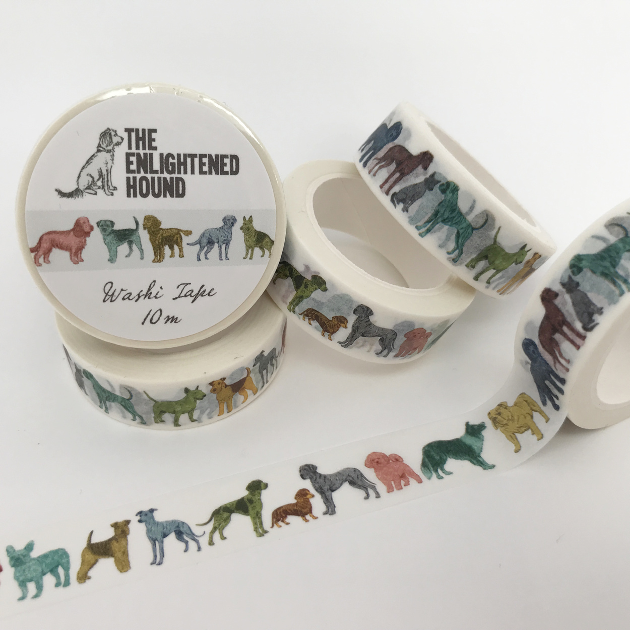 Colourful Dogs Washi Tape | The Enlightened Hound