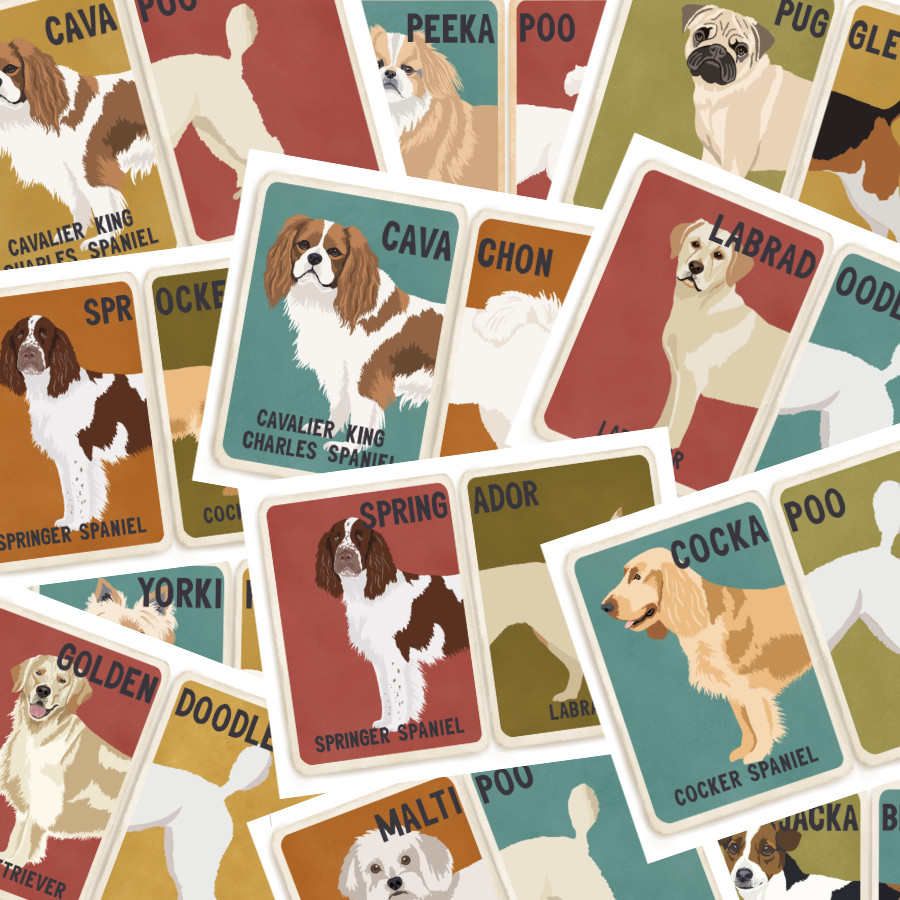 Crossbreed greeting cards | The Enlightened Hound