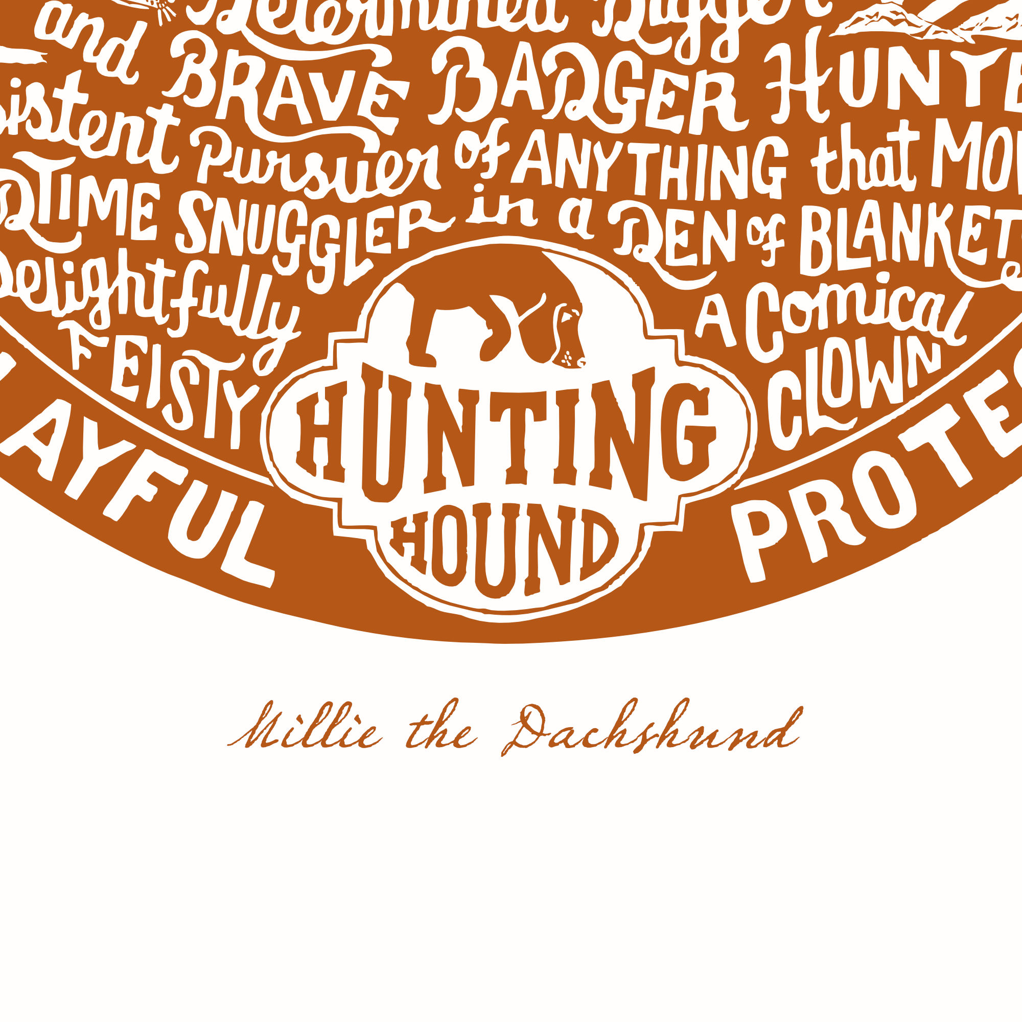 Personalised Dachshund Print | The Enlightened Hound