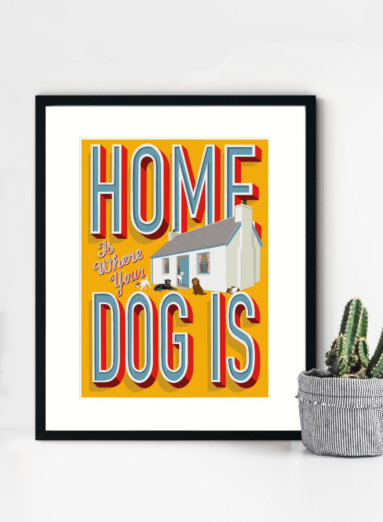 Home Is wHere Your Dog Is Framed Print | The Enlightened Hound