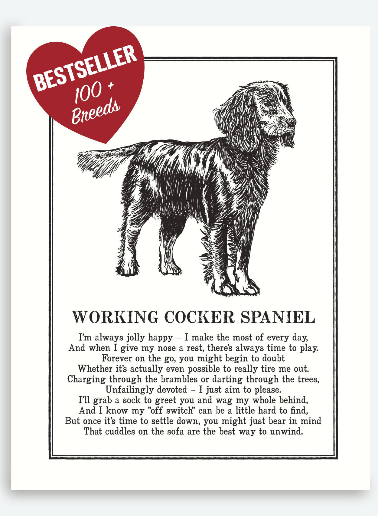 Illustrated Poem Print for Dog Breeds | The Enlightened Hound