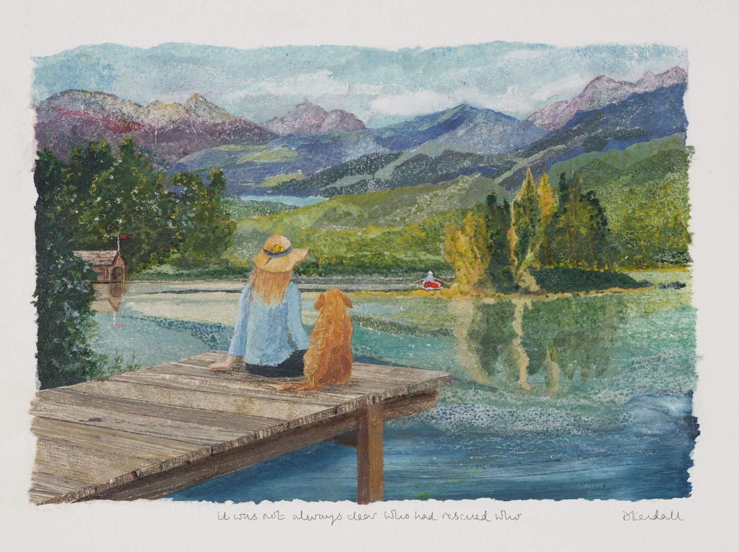 Rescue Dog Lover Landscape Art Print | The Enlightened Hound