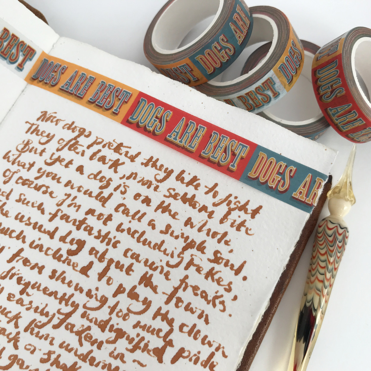 Dogs Are Best Washi Tape Journal | The Enlightened Hound