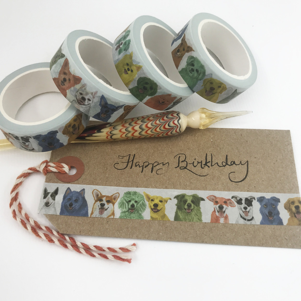 Happy Dogs Washi Tape Journal | The Enlightened Hound