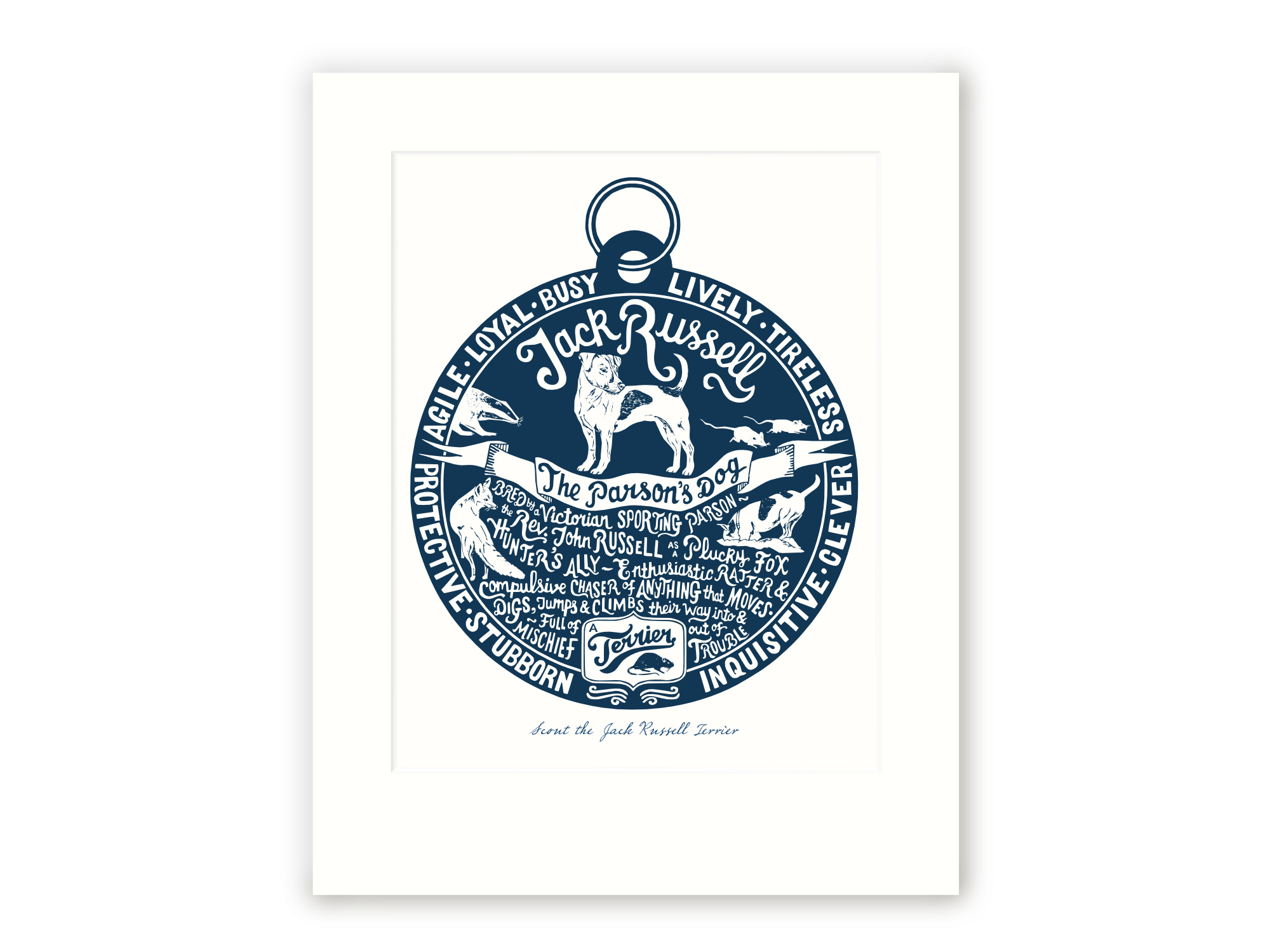 Jack Russell Terrier Art Print | The Enlightened Hound