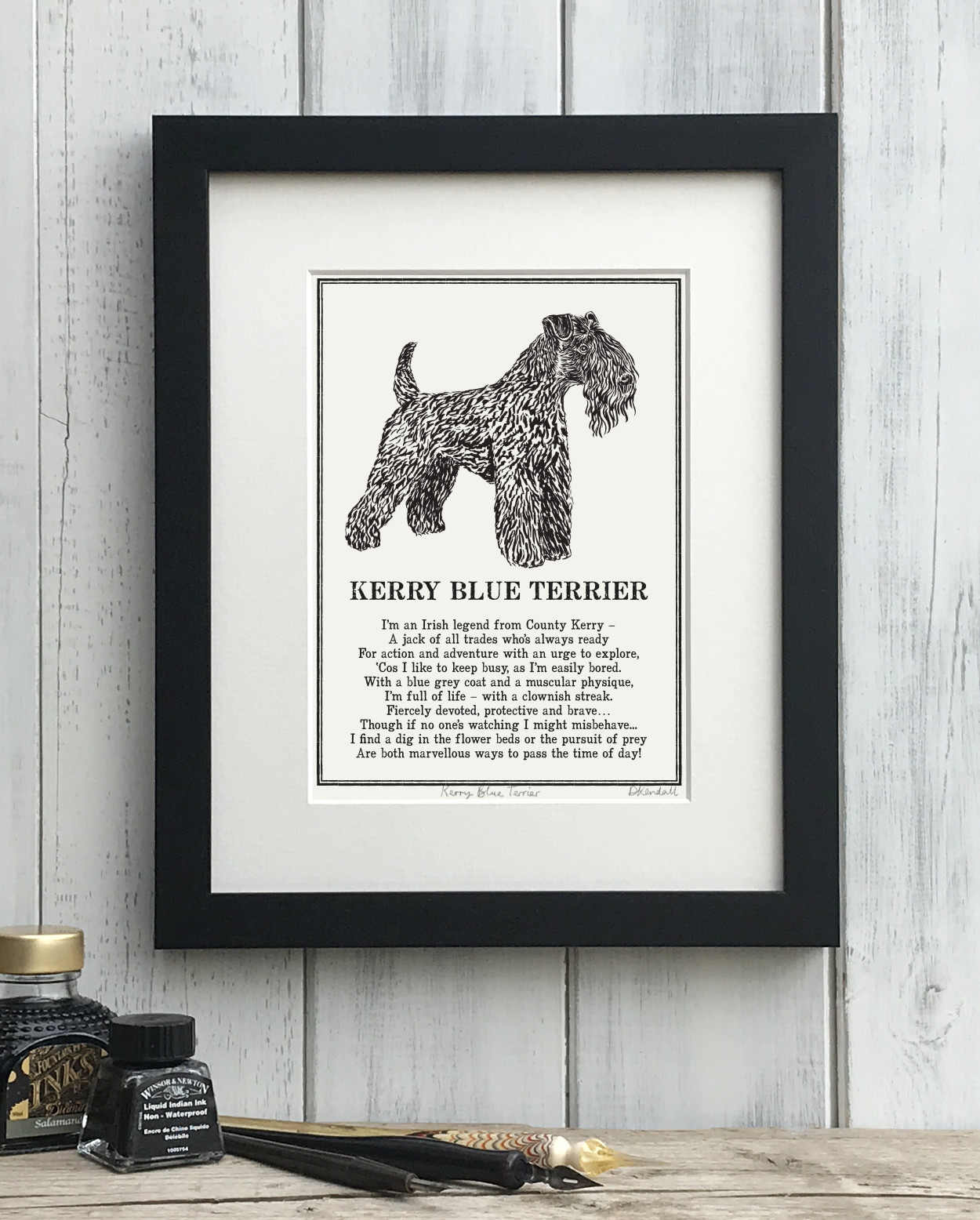 Kerry Blue Terrier Print