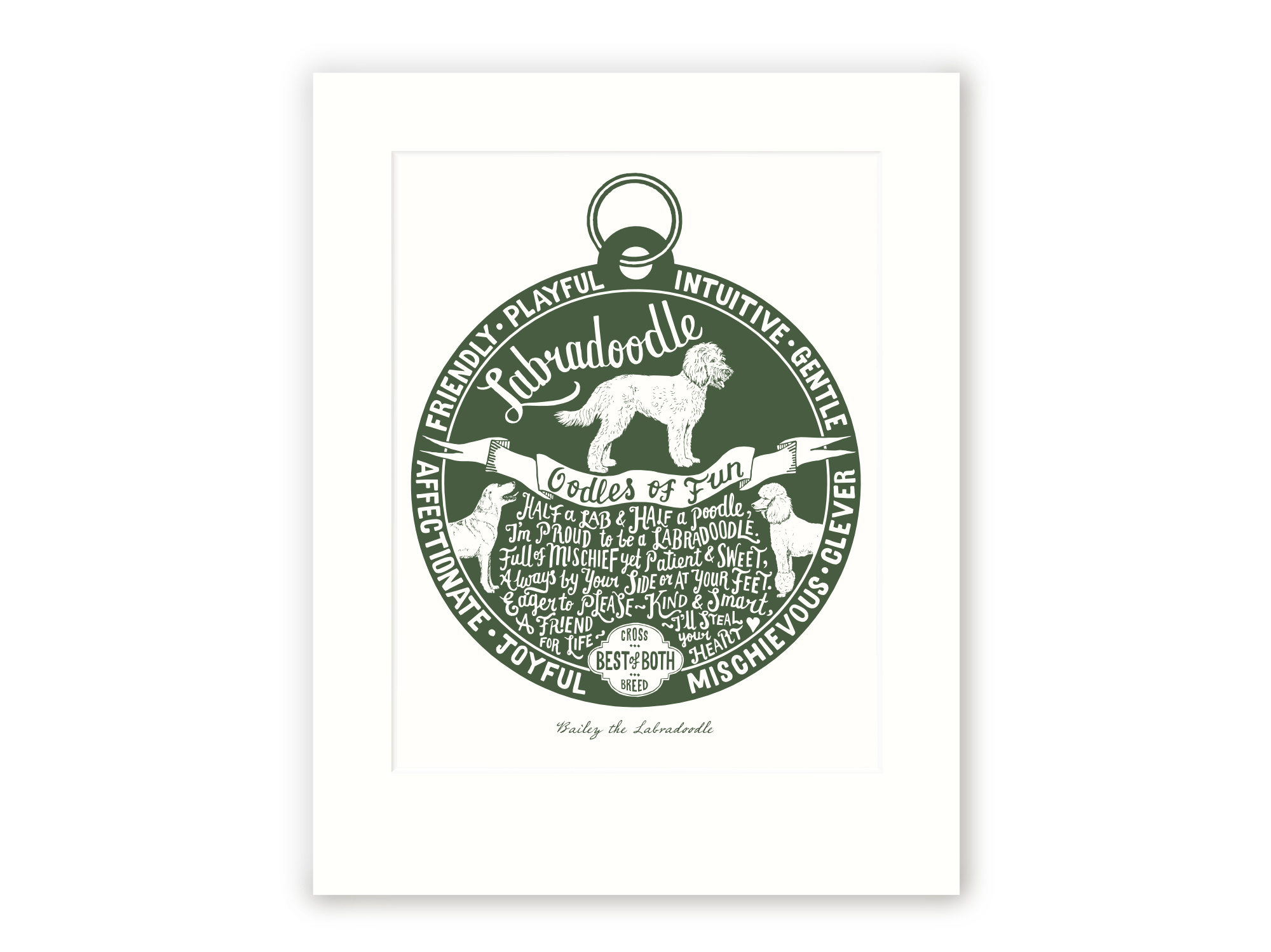 Labradoodle Art Print | The Enlightened Hound