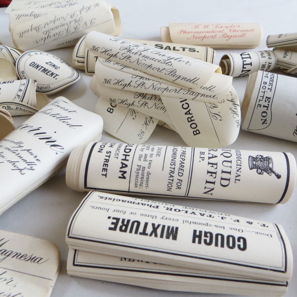 Old Medicine Bottle Labels Ephemera |The Enlightened Hound