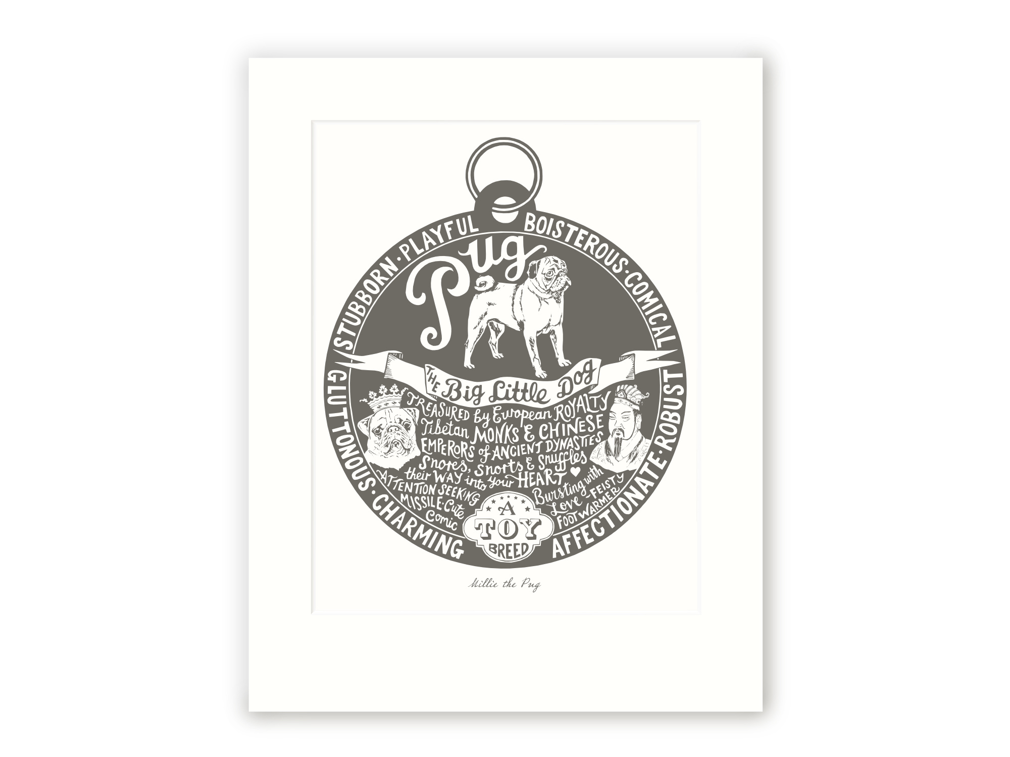 Pug Art Print | The Enlightened Hound