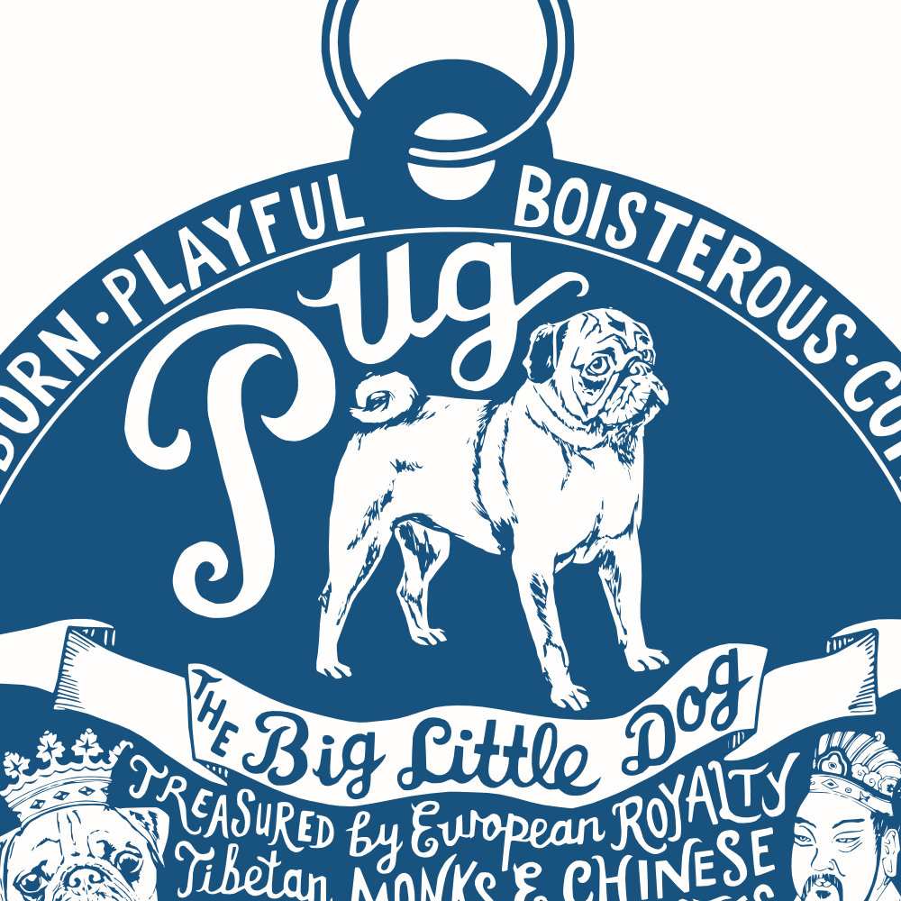 Pug Art Print | The Enlightened Hound