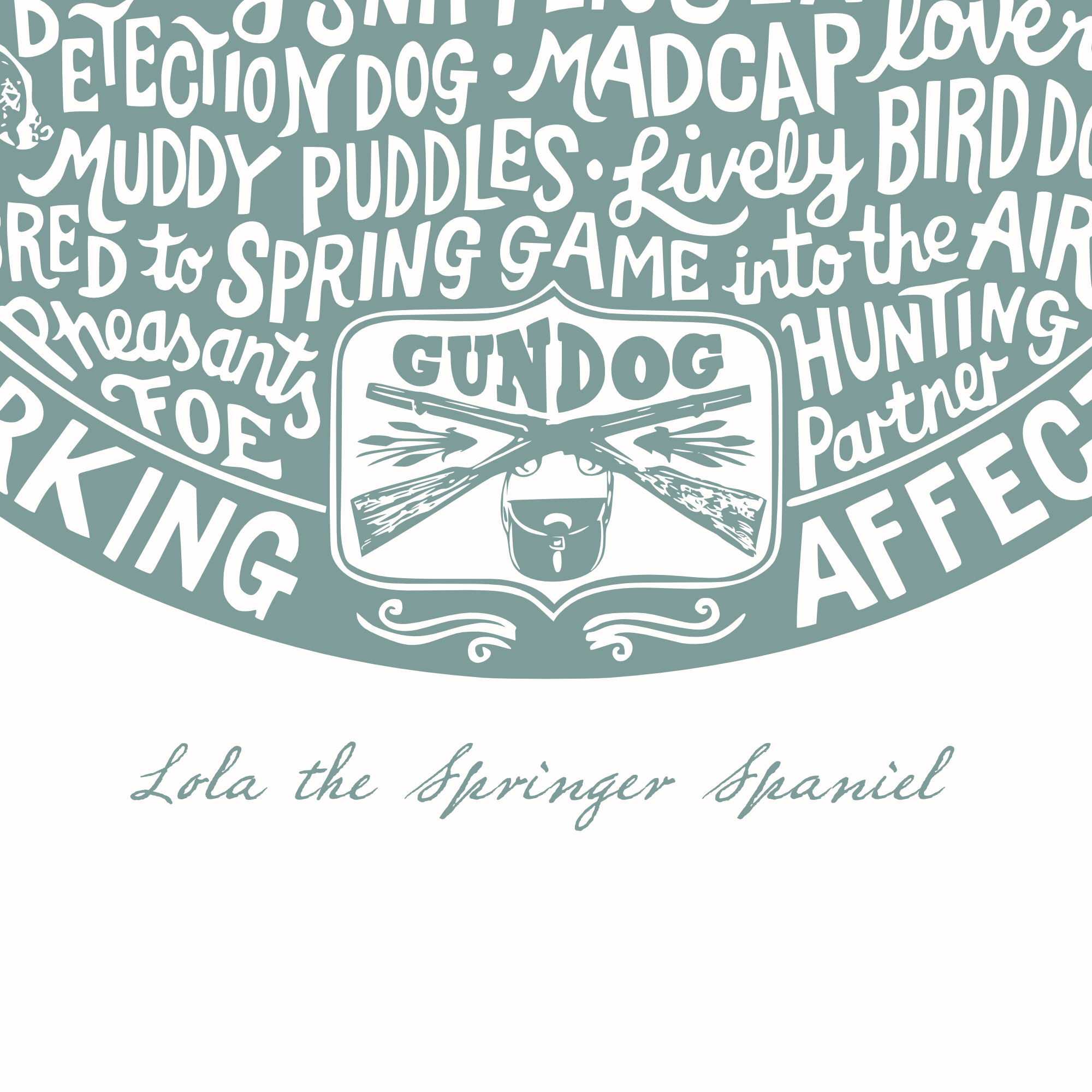 Personalised Springer Spaniel Print | The Enlightened Hound