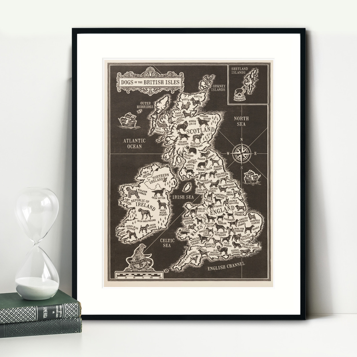 Framed Dogs of the British Isles Print  | The Enlightened Hound