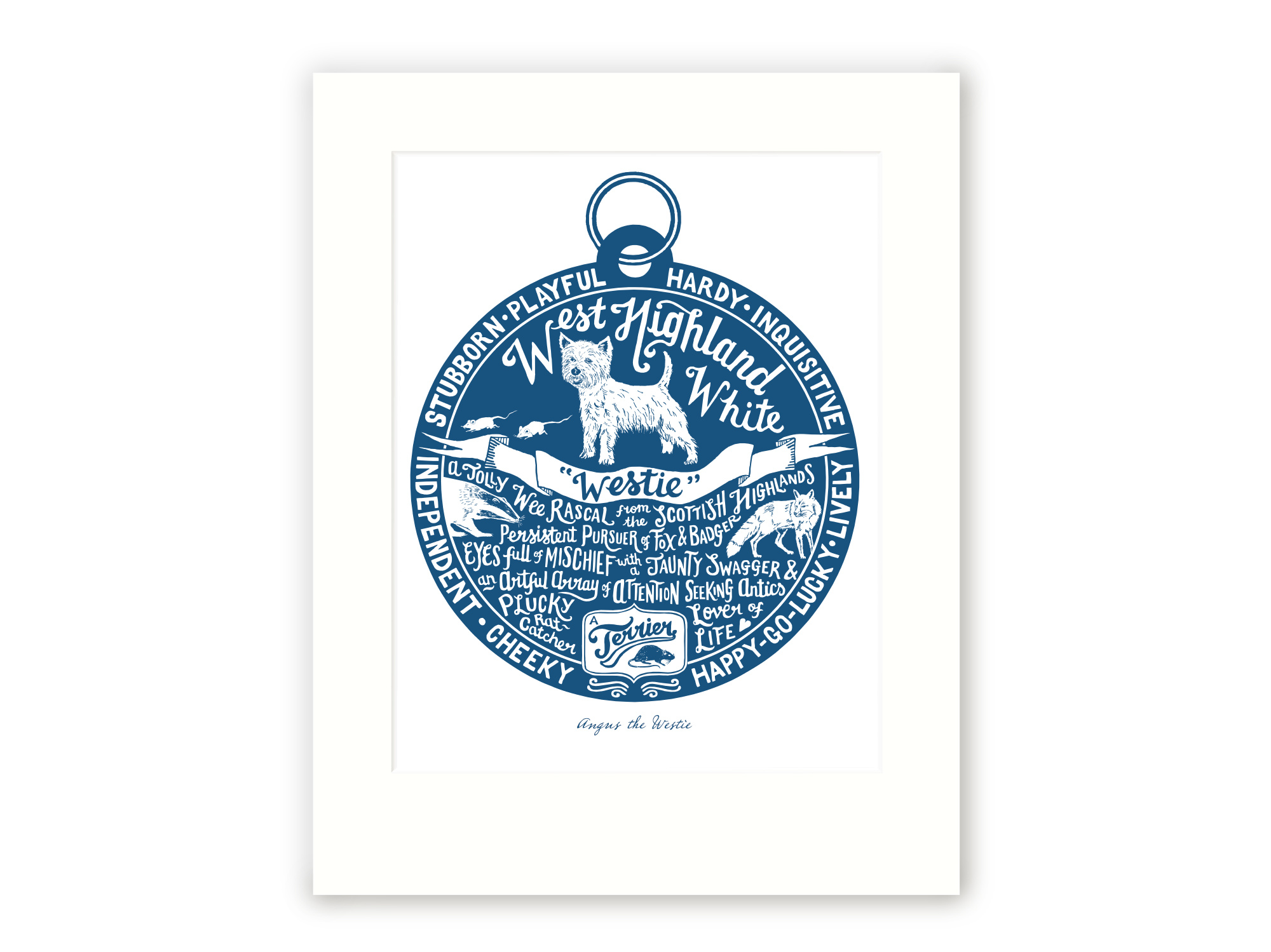 West Highland White Terrier Art Print | The Enlightened Hound
